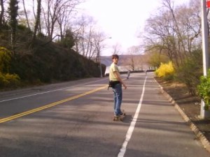 Mike Daly longboard new york city Fort Tryon