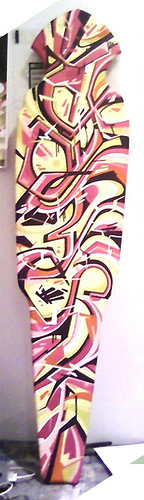 sexy painted longboard