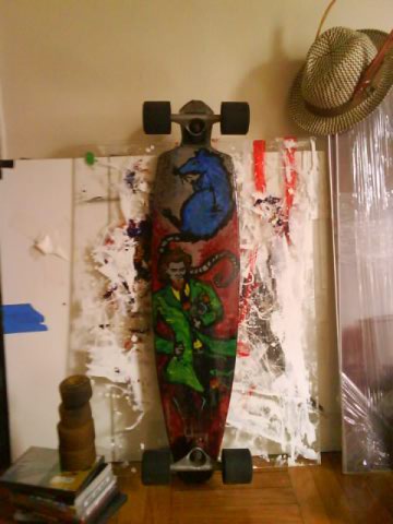 I paint and resinate my longboard