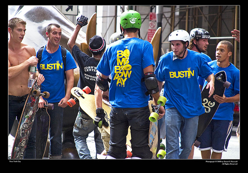bustin boards crew at 2009 broadway bomb